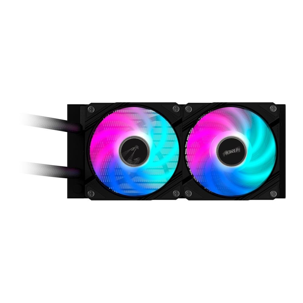 Water Cooler Gigabyte Aorus 240, RGB, 240mm, AMD/Intel, Preto - GP-AORUS WATERFORCE II 240 Water Cooler Gigabyte Aorus 240, RGB, 240mm, AMD/Intel, Preto - GP-AORUS WATERFORCE II 240