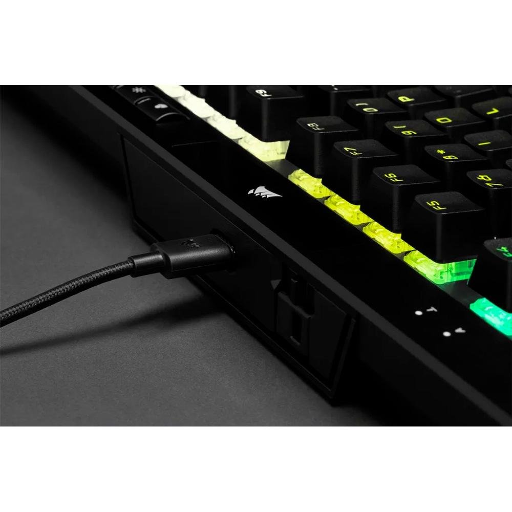 Teclado Mecânico Gamer Corsair K70 RGB, TKL Champion Series, Corsair OPX, Preto PBT Keycaps, Anti-Ghosting, US - CH-911901A-NA Teclado Mecânico Gamer Corsair K70 RGB, TKL Champion Series, Corsair OPX, Preto PBT Keycaps, Anti-Ghosting, US - CH-911901A-NA