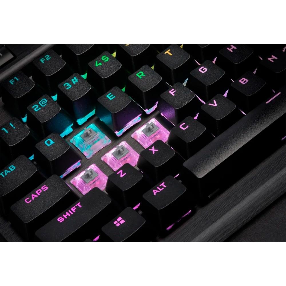 Teclado Mecânico Gamer Corsair K70 RGB, TKL Champion Series, Corsair OPX, Preto PBT Keycaps, Anti-Ghosting, US - CH-911901A-NA - view 9