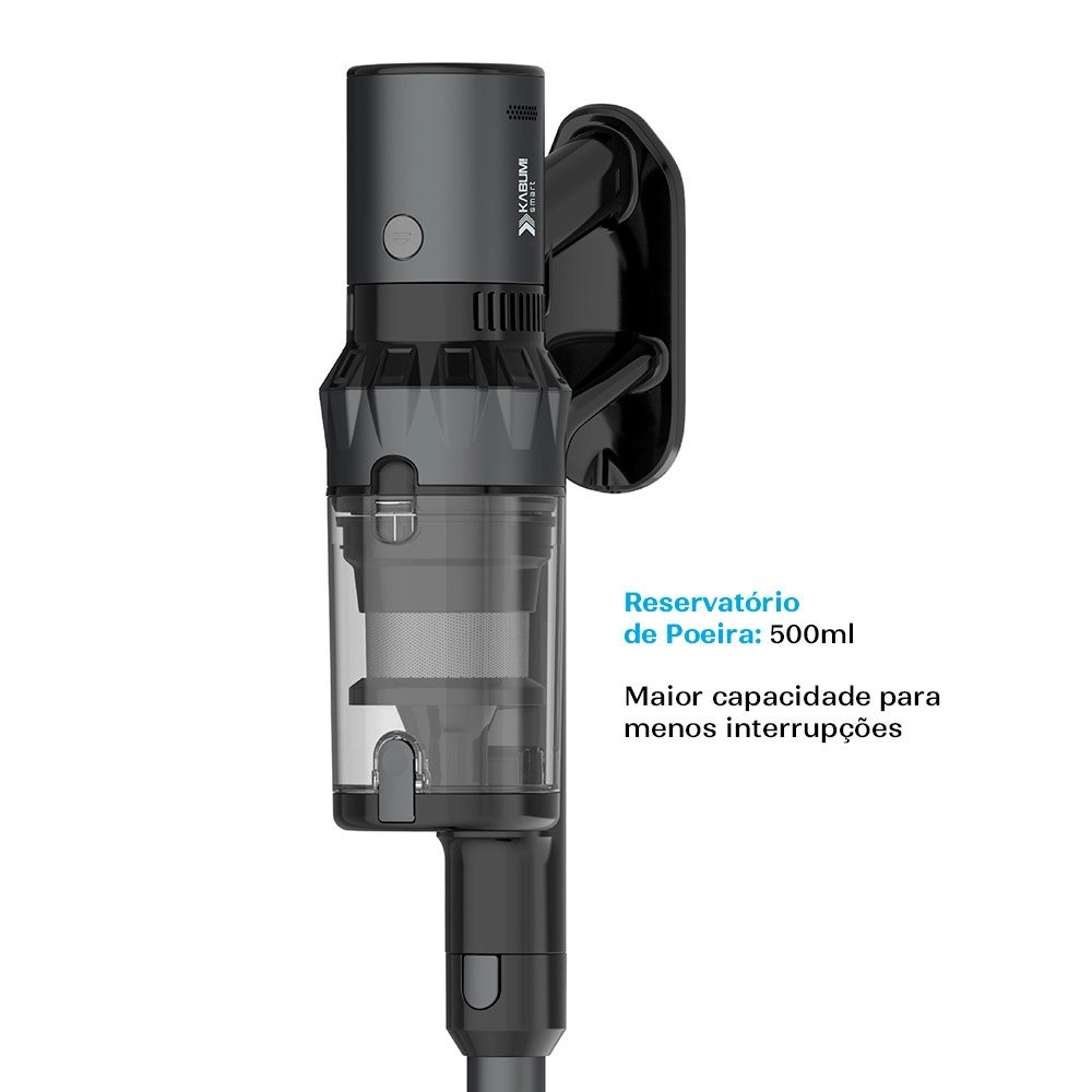 Aspirador de Pó Vertical Sem Fio Balão.info Smart Lite, 2 em 1, 500W, Bivolt, 500ml, Preto - KSAV200PT - view 4