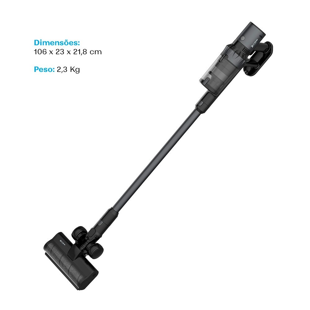 Aspirador de Pó Vertical Sem Fio Balão.info Smart Lite, 2 em 1, 500W, Bivolt, 500ml, Preto - KSAV200PT - view 6