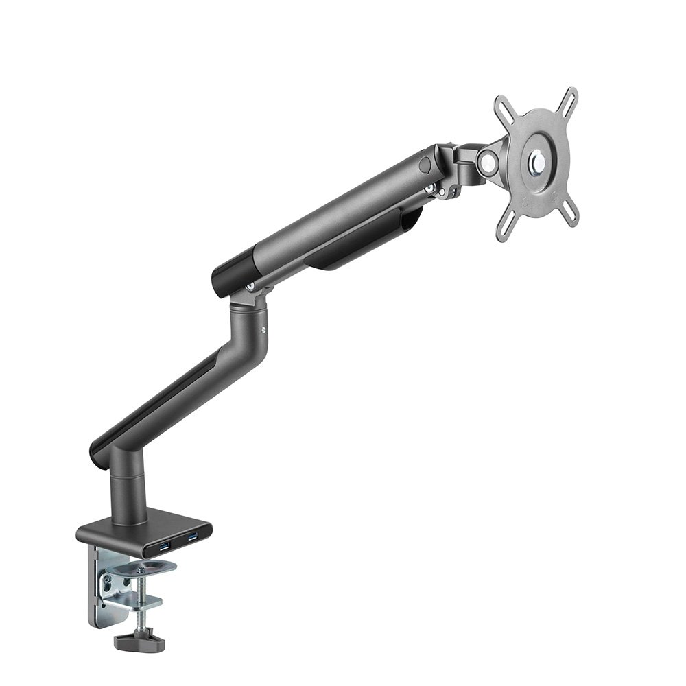 Imagem 5 de 17 do produto Suporte para Monitor Premium Octoo com Pistão a Gás e Ajuste de Altura, até 32", Grafite - 9841