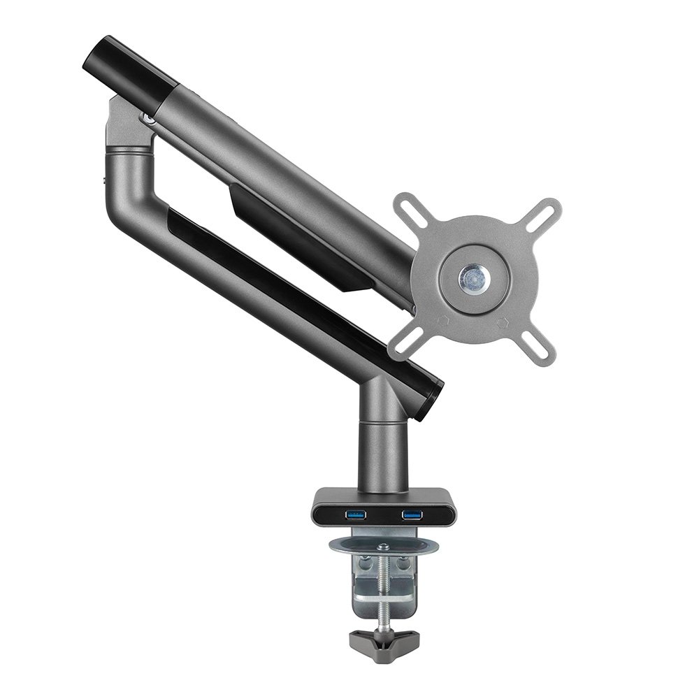 Suporte para Monitor Premium Octoo com Pistão a Gás e Ajuste de Altura, até 32", Grafite - 9841