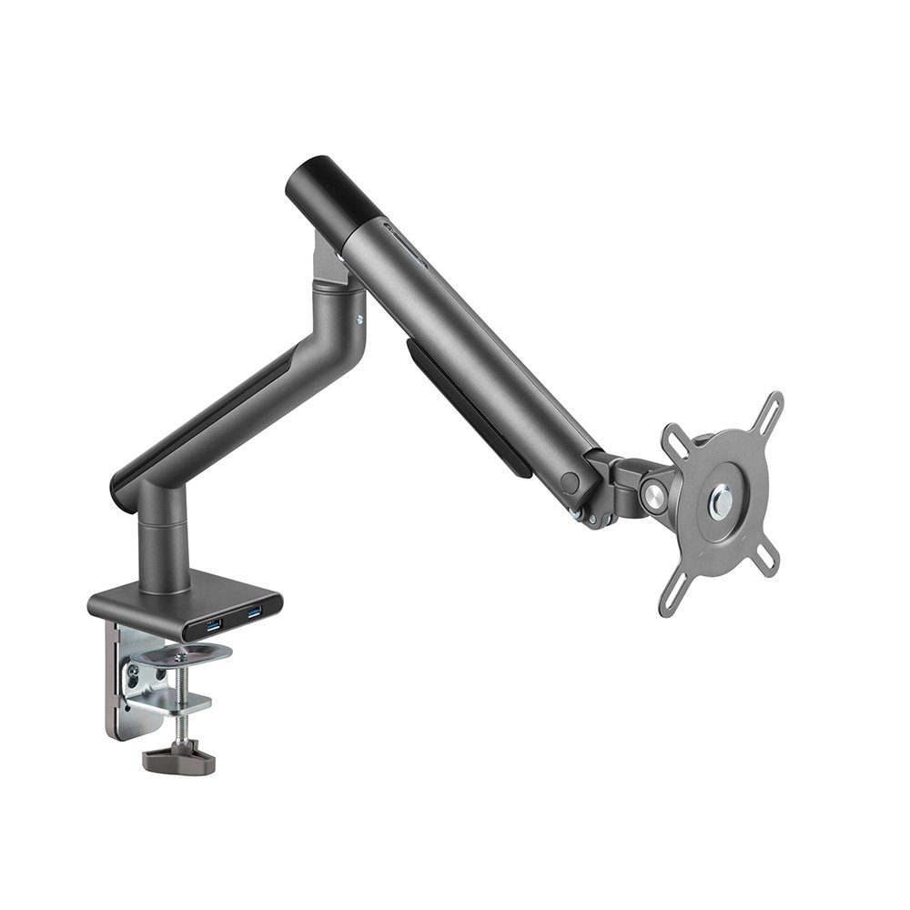 Imagem 8 de 17 do produto Suporte para Monitor Premium Octoo com Pistão a Gás e Ajuste de Altura, até 32", Grafite - 9841