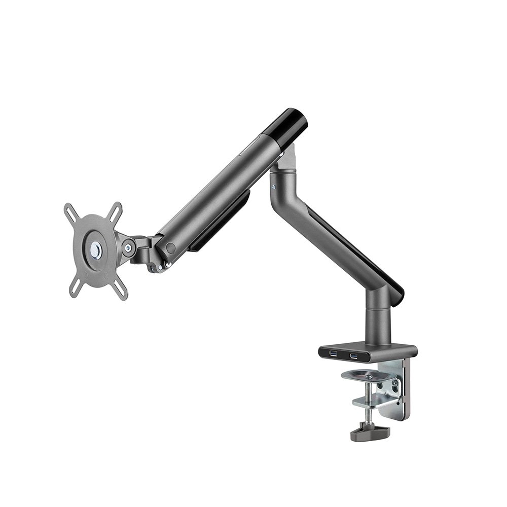 Imagem 10 de 17 do produto Suporte para Monitor Premium Octoo com Pistão a Gás e Ajuste de Altura, até 32", Grafite - 9841