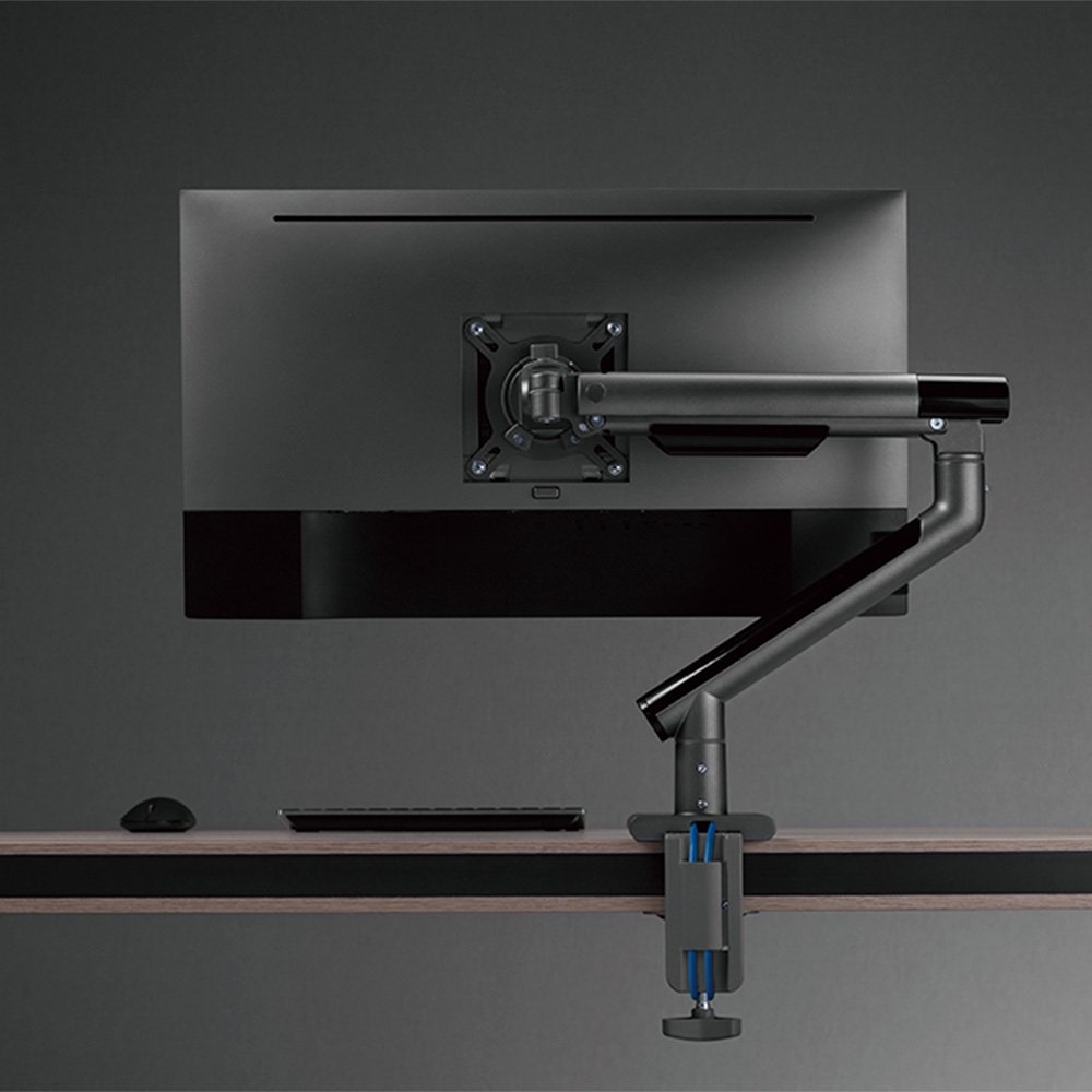 Imagem 17 de 17 do produto Suporte para Monitor Premium Octoo com Pistão a Gás e Ajuste de Altura, até 32", Grafite - 9841