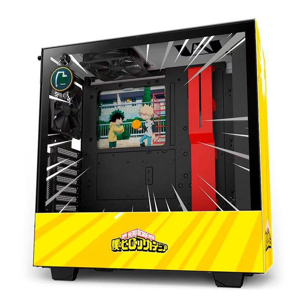 Gabinete Gamer NZXT H510i Rivals Edição Limitada, Mid Tower, RGB, ATX, Lateral em Vidro Lateral, Amarelo - CA-H510I-MH-RV
