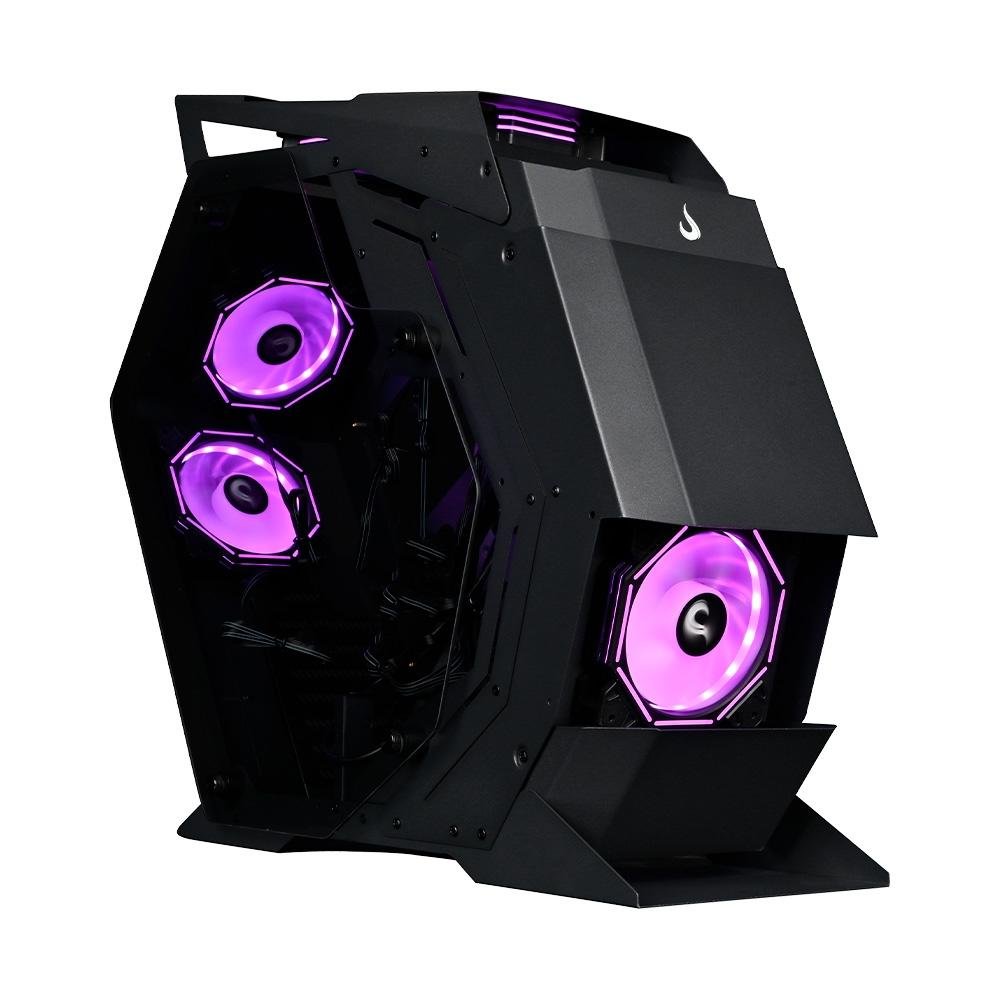 Gabinete Gamer Rise Mode Z4, Mid Tower, ATX, Lateral em Vidro Temperado, Sem FANs, Preto - RM-Z4-04-FB - view 3