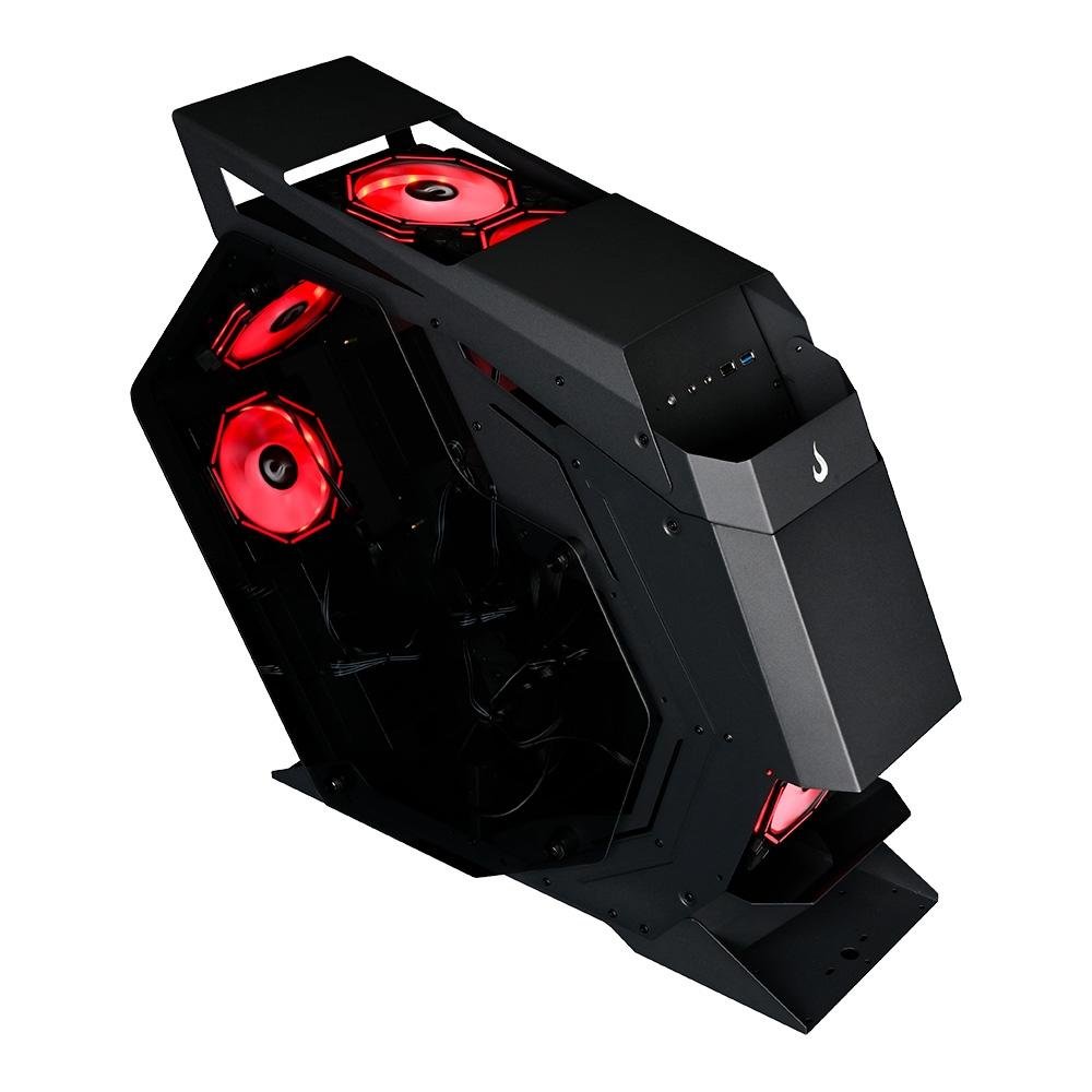 Gabinete Gamer Rise Mode Z4, Mid Tower, ATX, Lateral em Vidro Temperado, Sem FANs, Preto - RM-Z4-04-FB - view 6
