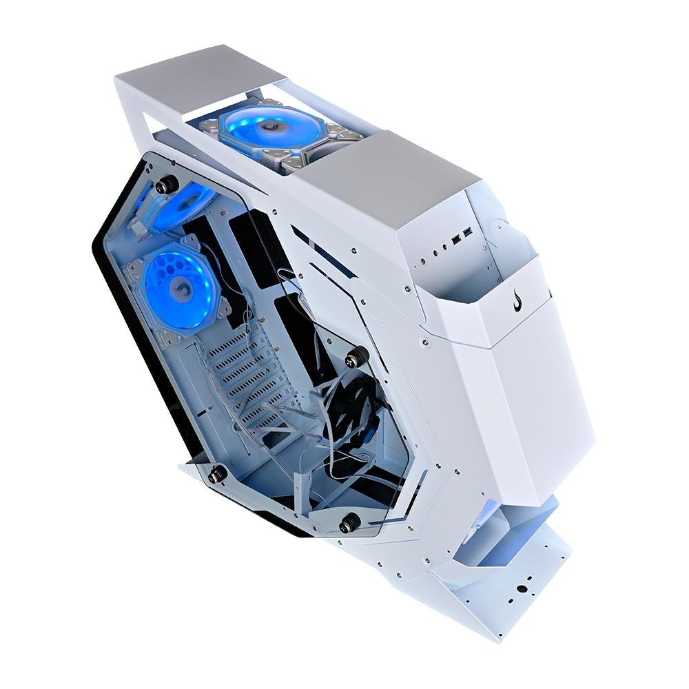 Gabinete Gamer Rise Mode Z4, Mid Tower, ATX, Lateral em Vidro Temperado, Branco - RM-Z4-04-FW