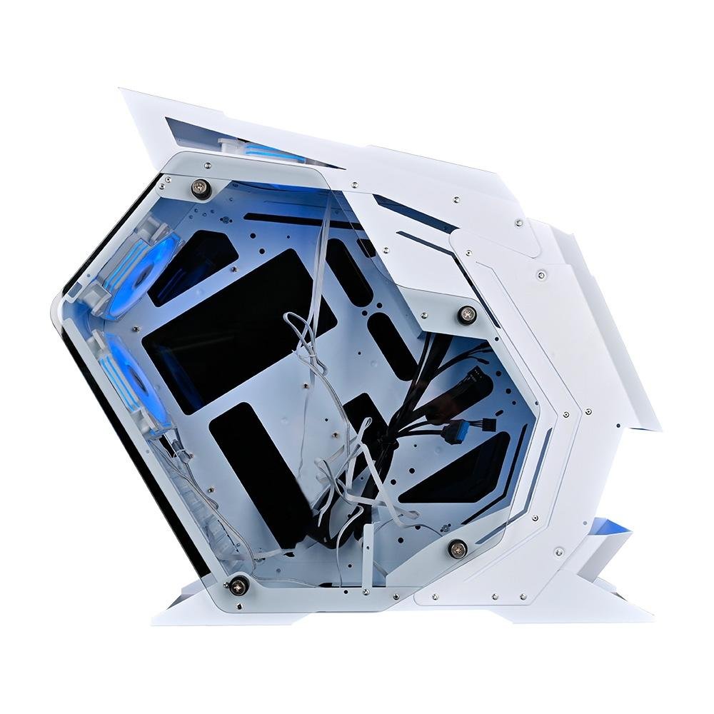 Imagem 10 de 12 do produto Gabinete Gamer Rise Mode Z4, Mid Tower, ATX, Lateral em Vidro Temperado, Branco - RM-Z4-04-FW