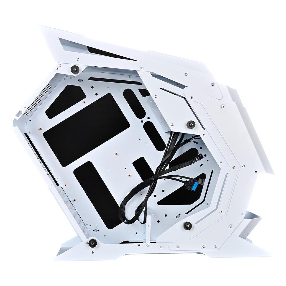Imagem 11 de 12 do produto Gabinete Gamer Rise Mode Z4, Mid Tower, ATX, Lateral em Vidro Temperado, Branco - RM-Z4-04-FW