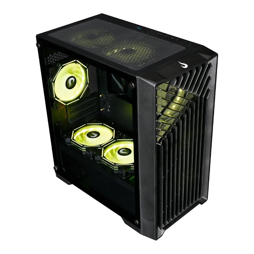 Gabinete Gamer Rise Mode X1, Mid Tower, ATX, Lateral em Vidro Temperado, Sem FANs, Preto - RM-X1-01-FB Gabinete Gamer Rise Mode X1, Mid Tower, ATX, Lateral em Vidro Temperado, Sem FANs, Preto - RM-X1-01-FB