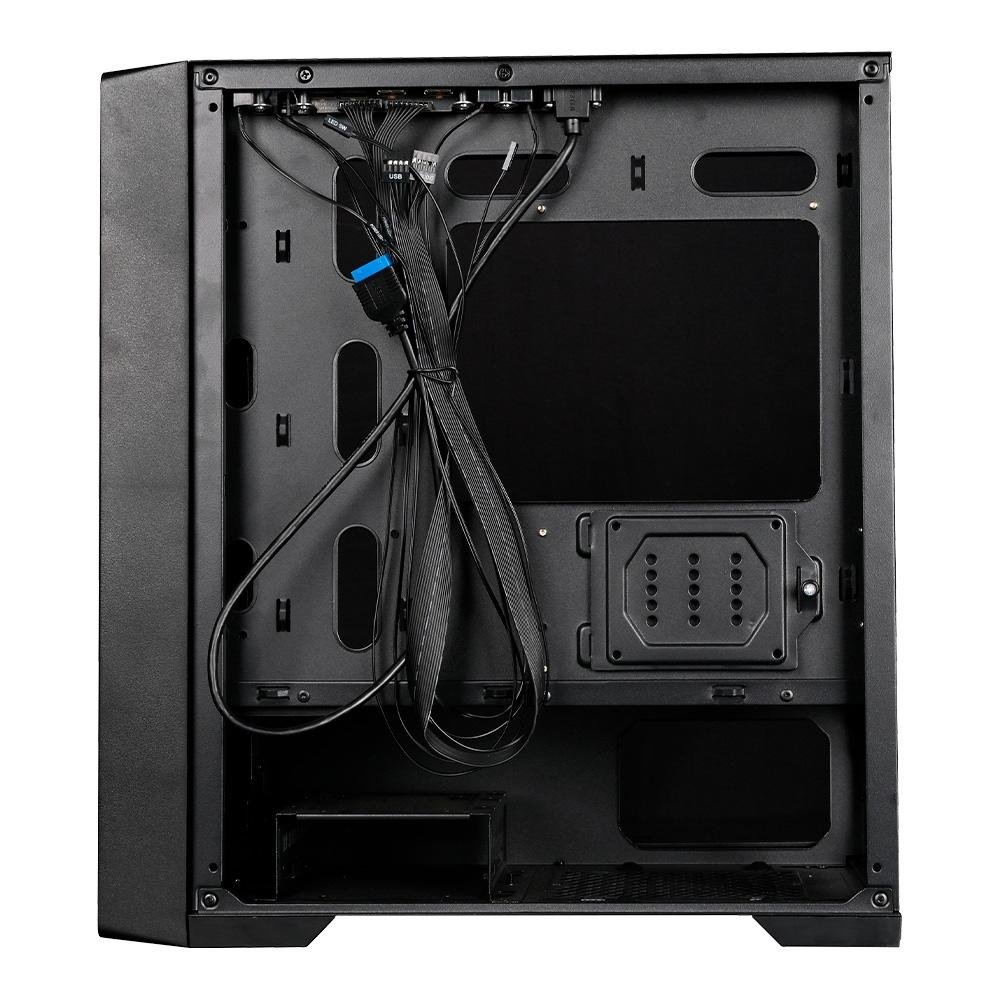 Gabinete Gamer ( Balão.info) X1, Mid Tower, ATX, Lateral em Vidro Temperado, Sem FANs, Preto - RM-X1-01-FB - view 11