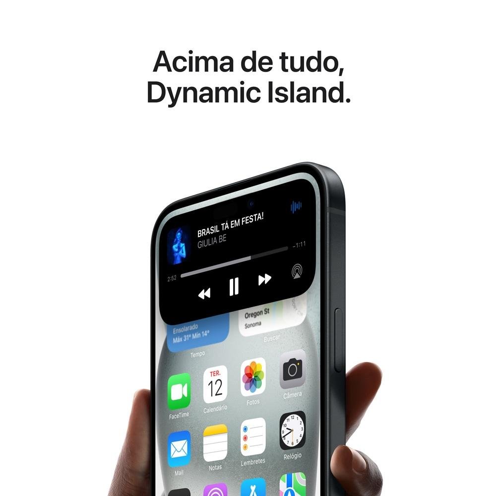 Apple iPhone 15 128GB - Preto | Casas Bahia