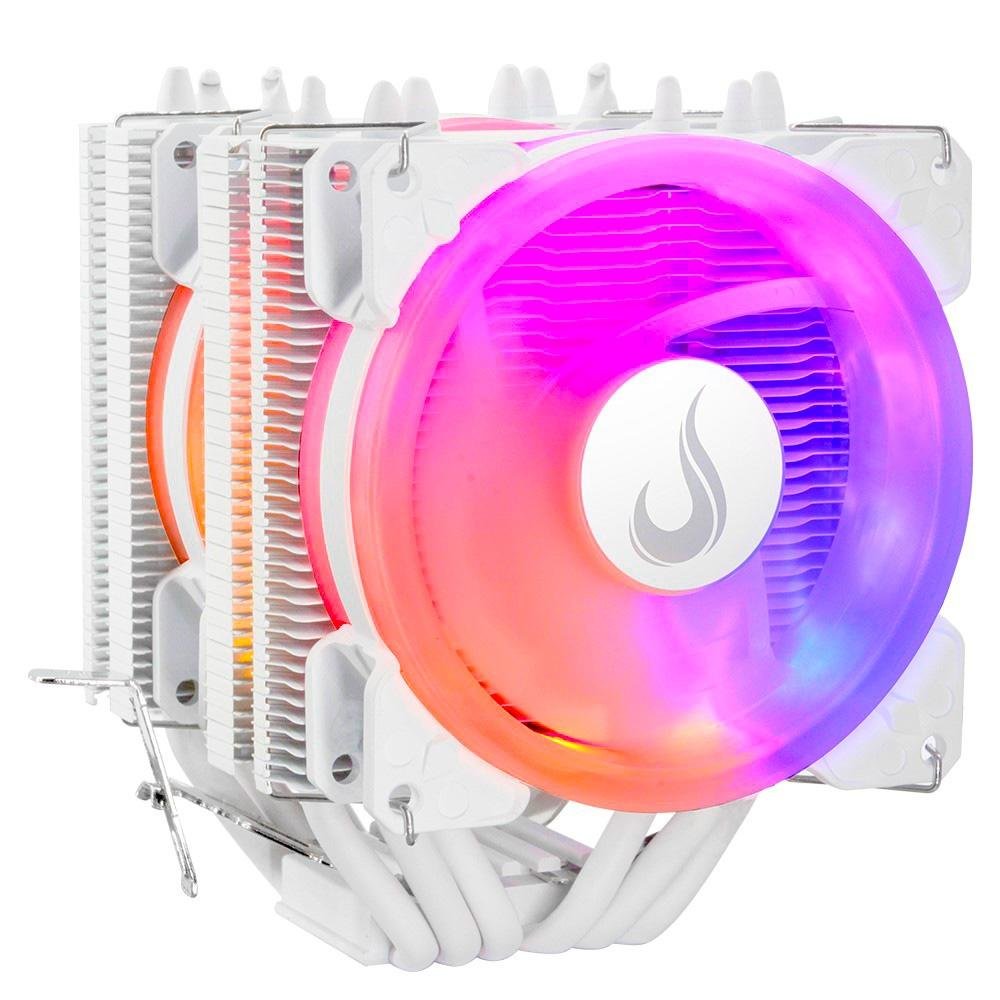 Imagem 2 de 13 do produto Air Cooler Rise Mode G800, ARGB, AMD/Intel, 90mm, Branco - RM-ACG8-ARGB-W