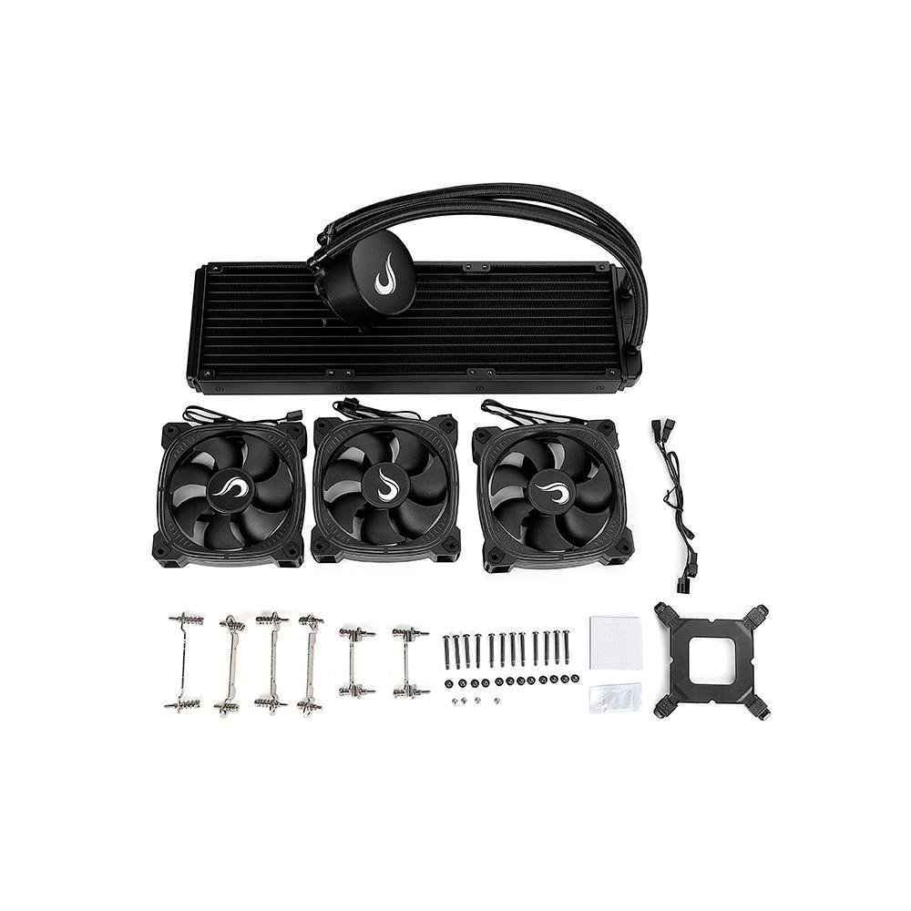 Imagem 7 de 7 do produto Water Cooler Gamer Rise Mode, 360mm, AMD/Intel, Preto - RM-WC-AB-360