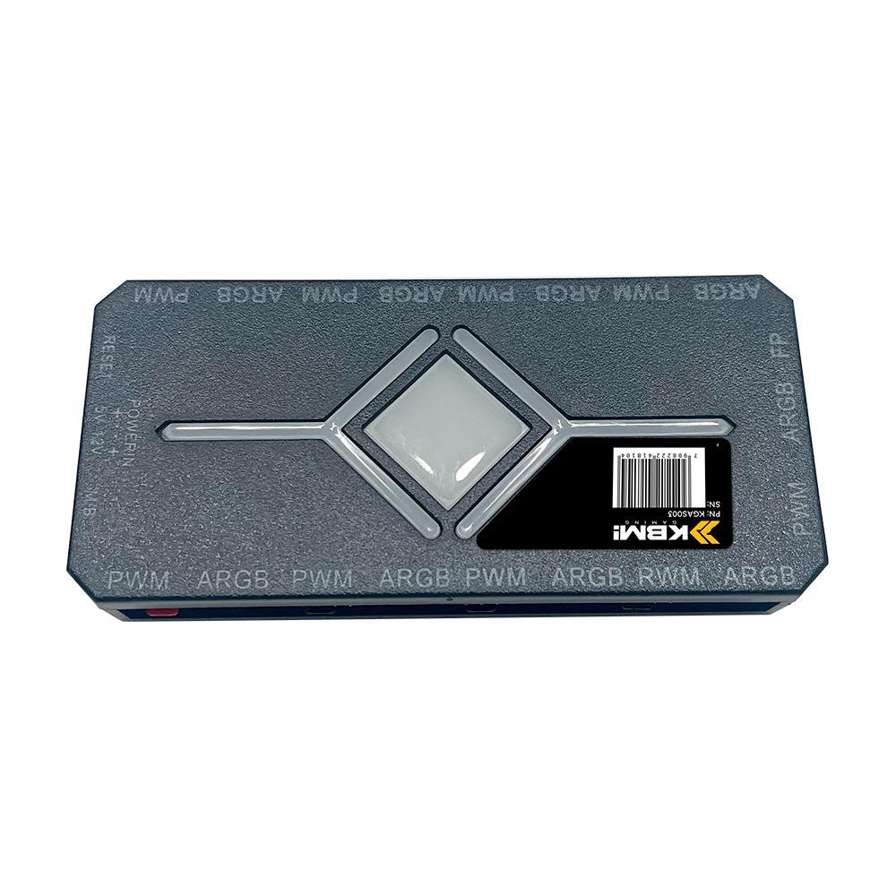 Controladora de Fan ARGB KBM! GAMING, 5V, 4 Pinos, PWM, com LED e Controle Remoto - KGAS003PT Controladora de Fan ARGB KBM! GAMING, 5V, 4 Pinos, PWM, com LED e Controle Remoto - KGAS003PT