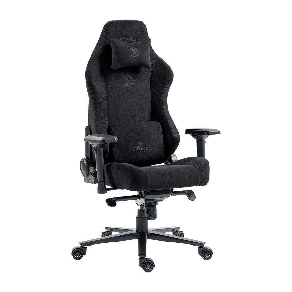 Cadeira Gamer KBM! Gaming CG700 Preto, Tecido, Até 150 kg, Apoio de Braço 4D, Com Almofadas, Reclinável - KGCG700PT Cadeira Gamer KBM! Gaming CG700 Preto, Tecido, Até 150 kg, Apoio de Braço 4D, Com Almofadas, Reclinável - KGCG700PT