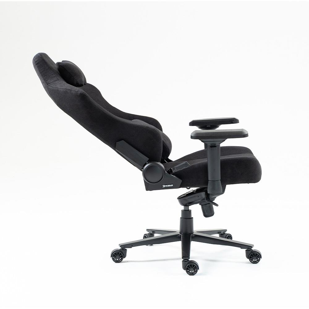 Cadeira Gamer KBM! Gaming CG700 Preto, Tecido, Até 150 kg, Apoio de Braço 4D, Com Almofadas, Reclinável - KGCG700PT Cadeira Gamer KBM! Gaming CG700 Preto, Tecido, Até 150 kg, Apoio de Braço 4D, Com Almofadas, Reclinável - KGCG700PT