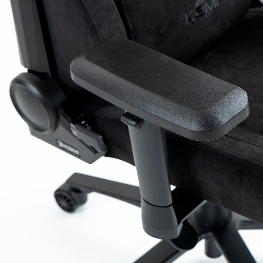 Imagem 8 de 10 do produto Cadeira Gamer KBM! Gaming CG700 Preto, Tecido, Até 150 kg, Apoio de Braço 4D, Com Almofadas, Reclinável - KGCG700PT