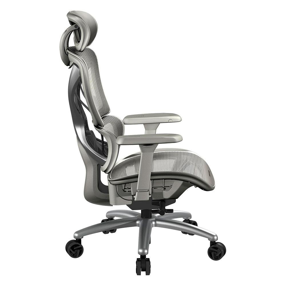 Cadeira Office ThunderX3 XTC Mesh, Até 150Kg, Reclinável, Braço 3D, Cilindro de Gás Classe 4, Nylon, Cinza - 80902