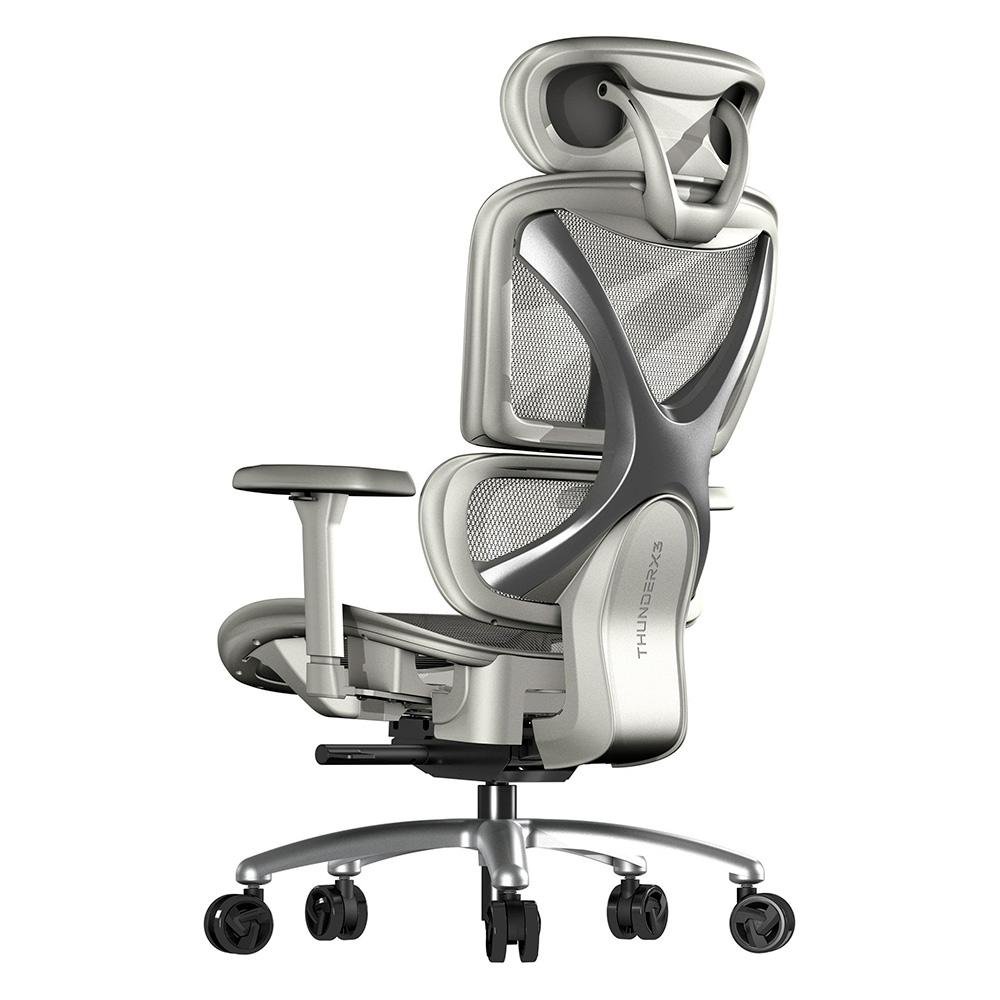Cadeira Office ThunderX3 XTC Mesh, Até 150Kg, Reclinável, Braço 3D, Cilindro de Gás Classe 4, Nylon, Cinza - 80902