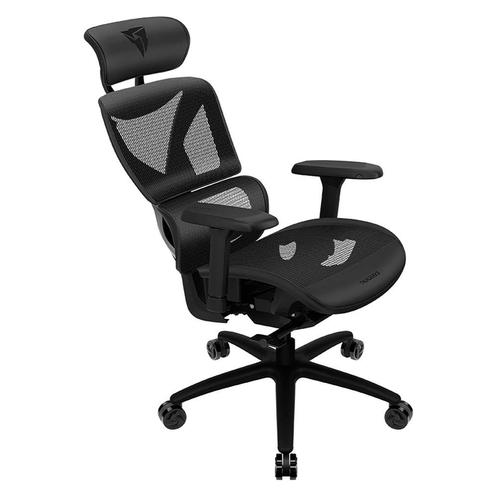 Cadeira Office ThunderX3 XTC Mesh, Até 150Kg, Reclinável, Braço 3D, Cilindro de Gás Classe 4, Nylon, Preto - 79603 - view 3