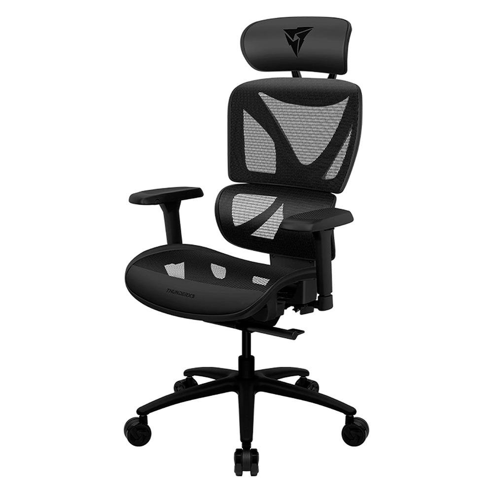Cadeira Office ThunderX3 XTC Mesh, Até 150Kg, Reclinável, Braço 3D, Cilindro de Gás Classe 4, Nylon, Preto - 79603 - view 2