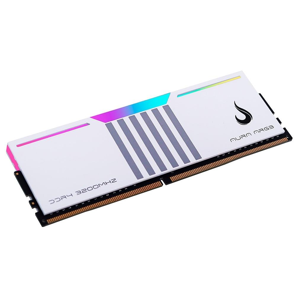Memória RAM Gamer Rise Mode Aura, ARGB, 8GB, 3200MHz, DDR4, CL19, Branco - RM-D4AW-8G-3200ARGB - view 2