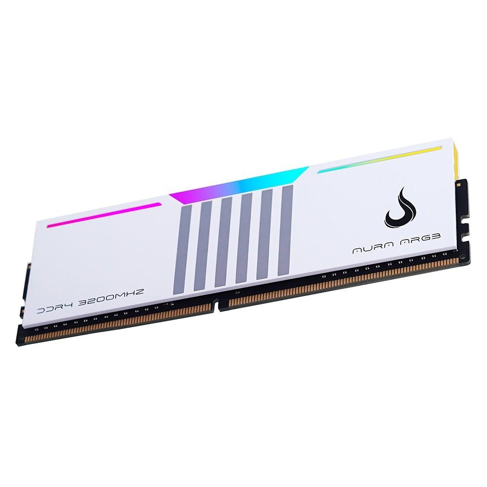 Memória RAM Gamer Rise Mode Aura, ARGB, 8GB, 3200MHz, DDR4, CL19, Branco - RM-D4AW-8G-3200ARGB - view 3