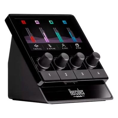 Mesa Controladora de Áudio para Streaming Hercules Stream 100, 4 Teclas, Tela LCD, USB - 4780933
