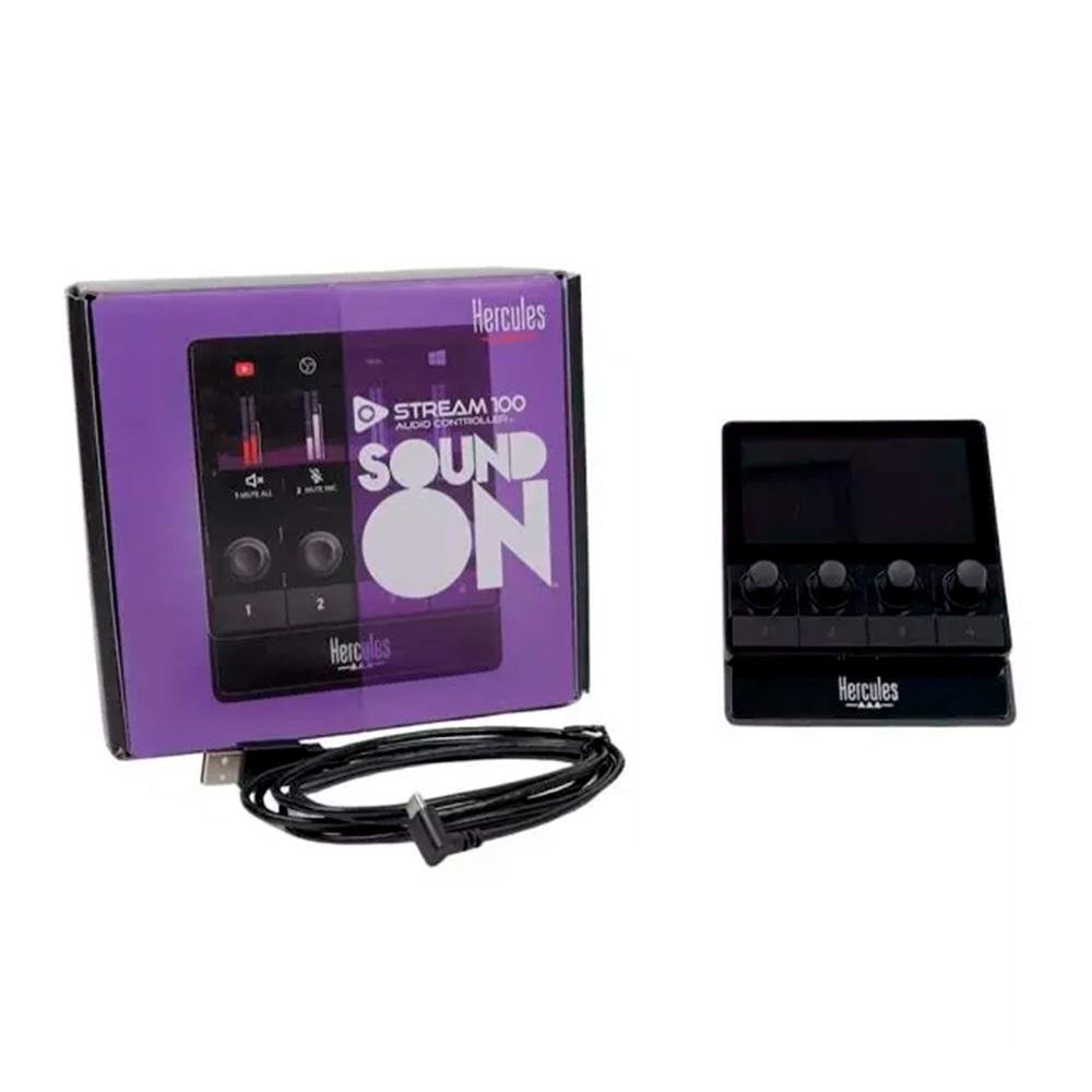 Mesa Controladora de Áudio para Streaming ( Balão.info) Stream 100, 4 Teclas, Tela LCD, USB - ( Balão.info - foto 5