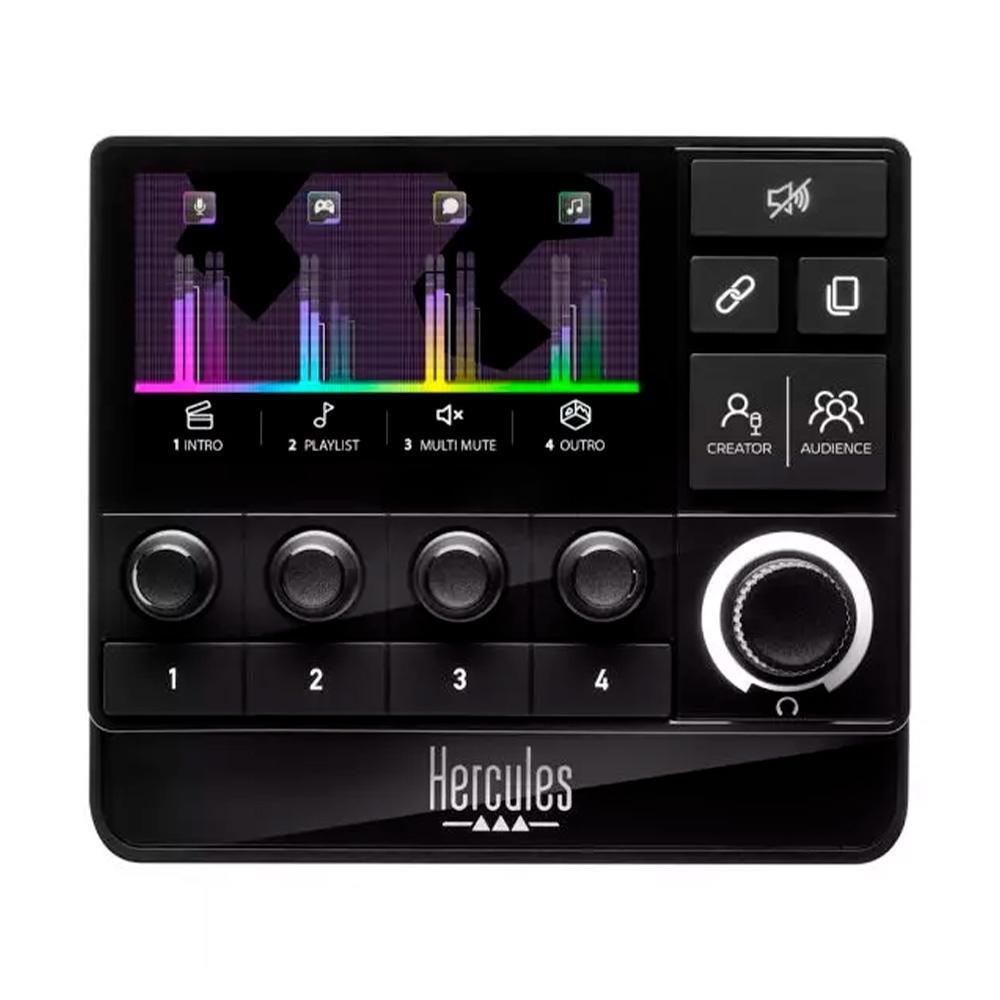 Controlador Stream 200 Hercules, Tela LCD, 8 Teclas, 5 Controladores de volume, XLR - 4780934 - view 2
