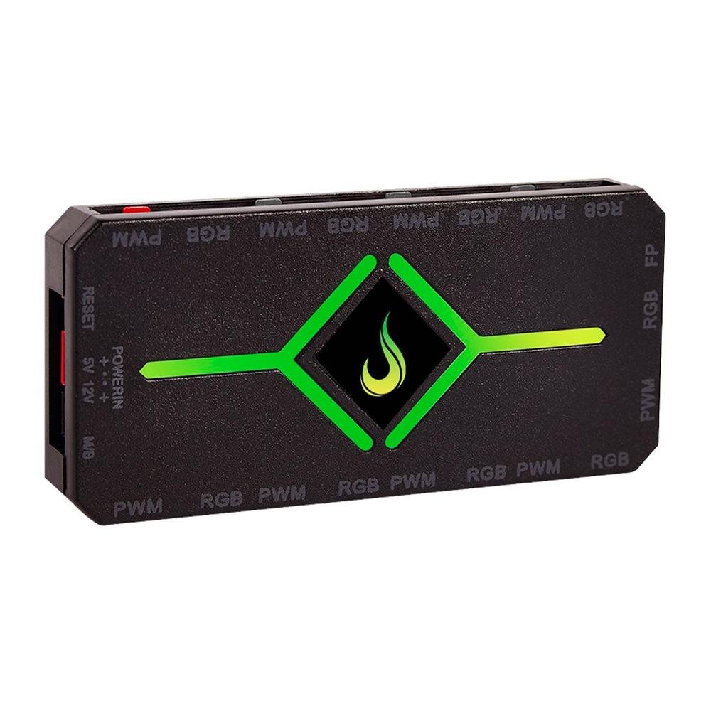 Imagem 2 de 3 do produto Controladora Gamer Para Cooler Rise Mode PWM e RGB Hub - RM-COPW-RGB