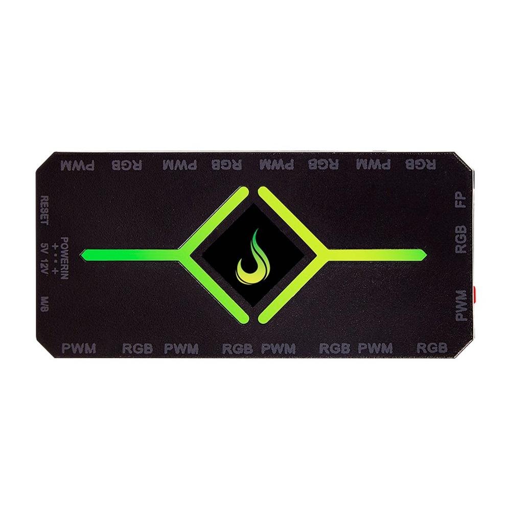 Imagem 3 de 3 do produto Controladora Gamer Para Cooler Rise Mode PWM e RGB Hub - RM-COPW-RGB