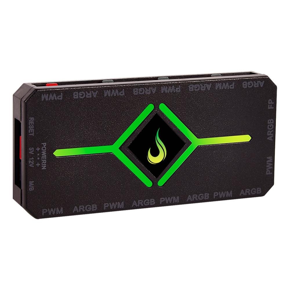 Controladora Gamer Para Cooler Rise Mode PWM e ARGB Hub - RM-COPW-ARGB Controladora Gamer Para Cooler Rise Mode PWM e ARGB Hub - RM-COPW-ARGB