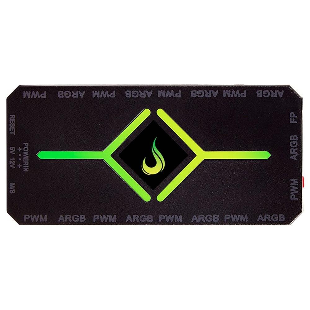 Controladora Gamer Para Cooler Rise Mode PWM e ARGB Hub - RM-COPW-ARGB Controladora Gamer Para Cooler Rise Mode PWM e ARGB Hub - RM-COPW-ARGB