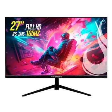 "Monitor Gamer Rise Mode 27"", FHD, 165hz, IPS, DisplayPort e HDMI, sRGB 99%, Preto - RM-MOG-27F165FH-B"