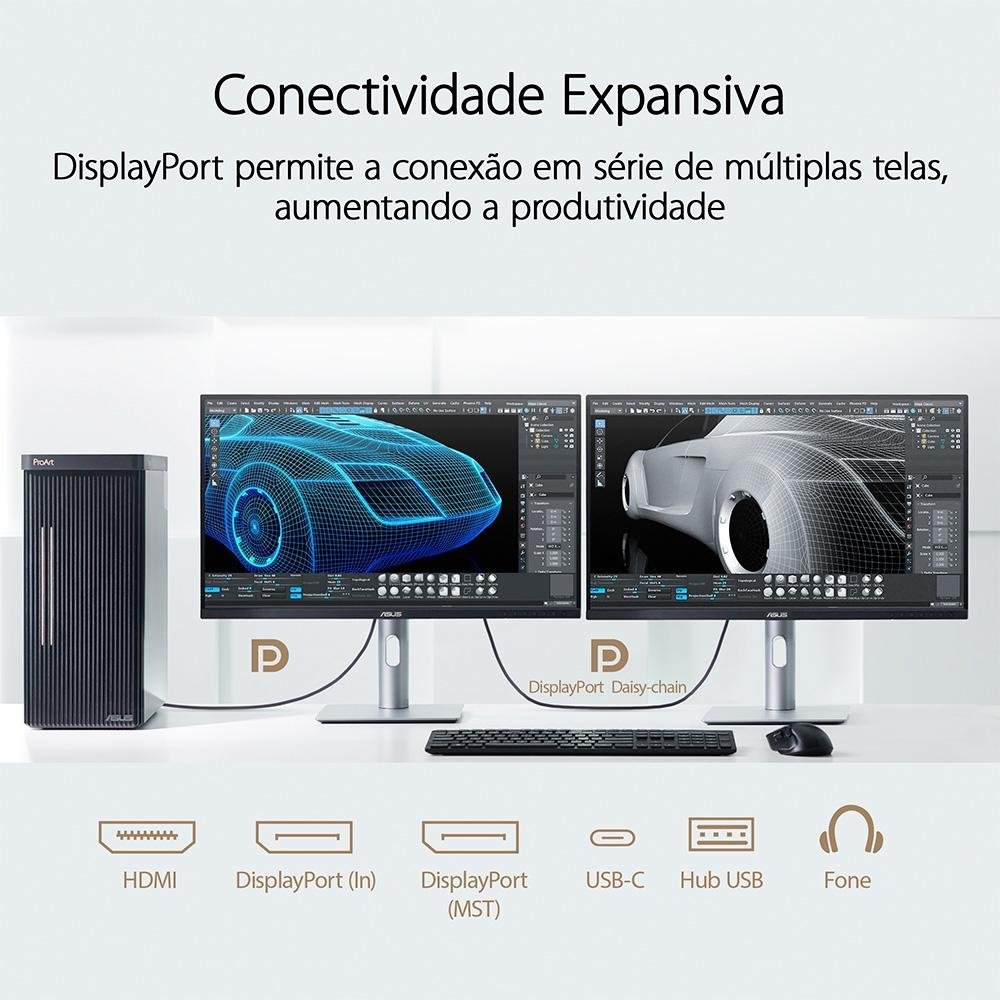 Monitor Profissional ASUS ProArt 32, 4K, IPS, HDR, USB-C, Altura Ajustável, Som Integrado - PA329CRV - view 5