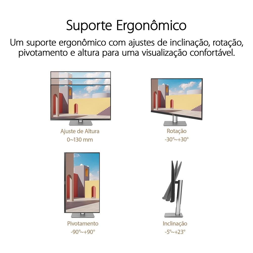 Monitor Profissional ASUS ProArt 32, 4K, IPS, HDR, USB-C, Altura Ajustável, Som Integrado - PA329CRV - view 8
