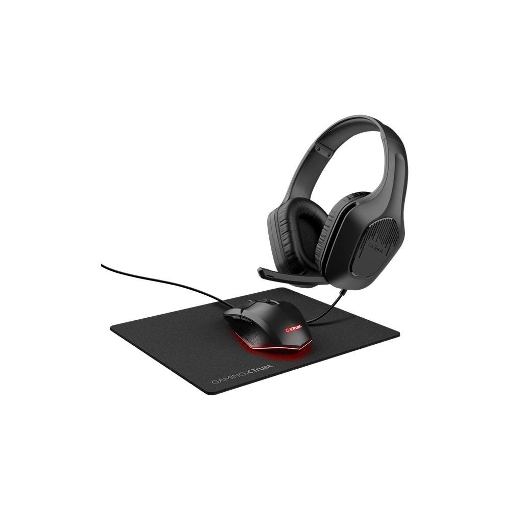 Kit Gamer GXTrust 790 Headset com Microfone, Mouse LED 6400 DPI, Mousepad Antiderrapante, Preto - ( Balão.info - foto 9