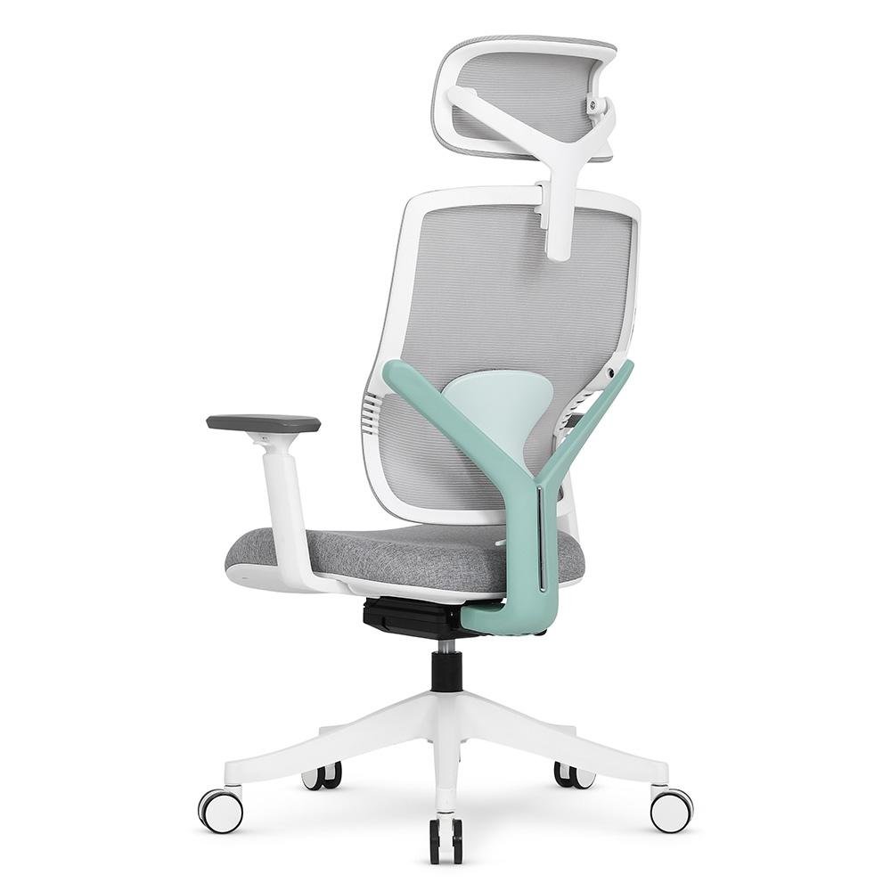 Cadeira de Escritório Ergonômica DT3 Yura, Até 120kg, Apoio de Braço 3D, Verde - ( Balão.info)-3 - foto 6