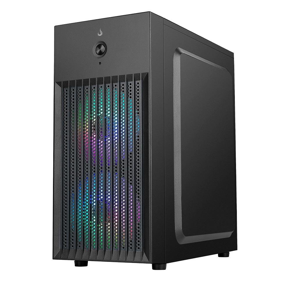 Gabinete Office Rise Mode X1 Black, Mini Tower, M-ATX, Sem FANs, Preto - RM-GA-OFX1-FB - view 2