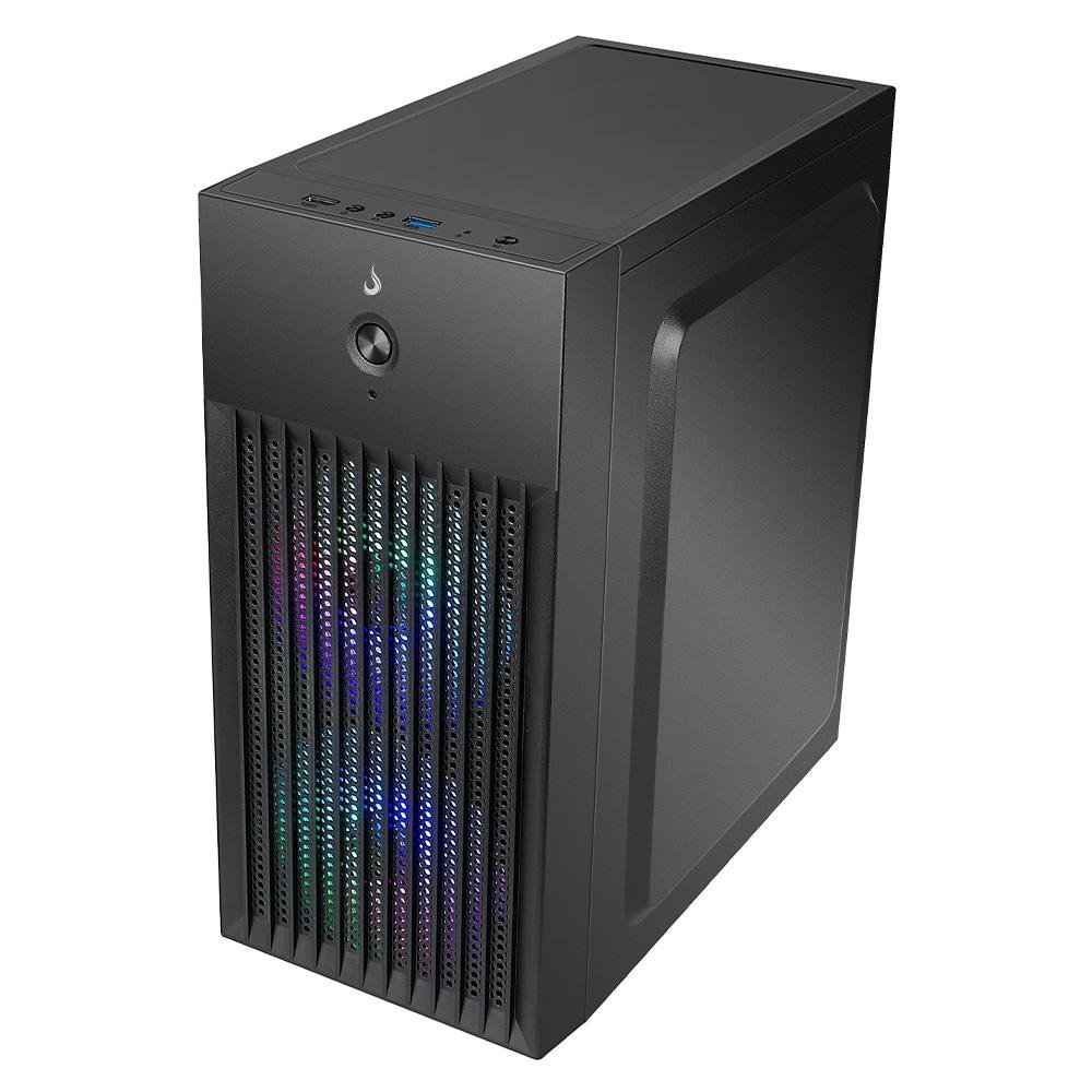 Gabinete Office Rise Mode X1 Black, Mini Tower, M-ATX, Sem FANs, Preto - RM-GA-OFX1-FB - view 4