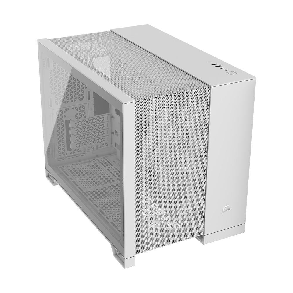 Gabinete Gamer Corsair 2500D, Mini-Tower, M-ATX, Lateral em Vidro Temperado, Sem FANs, Branco - CC-9011264-WW - view 3