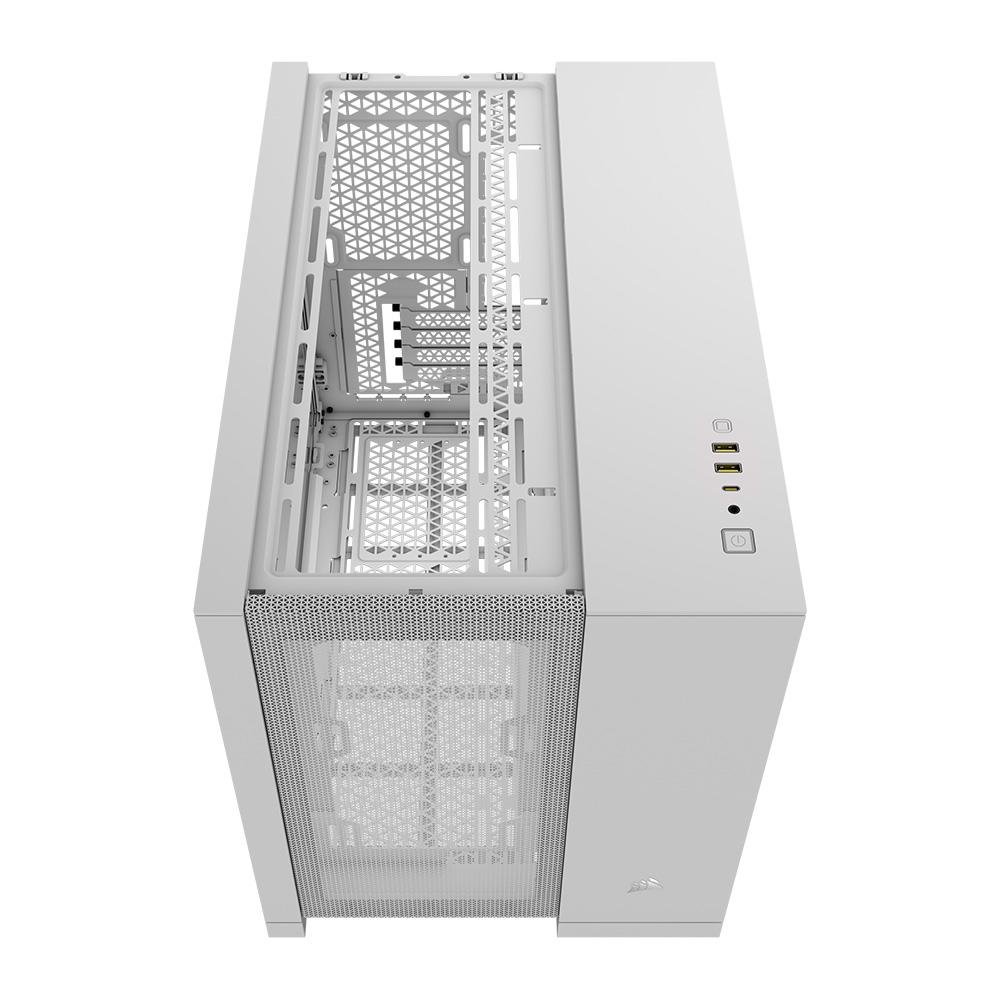 Gabinete Gamer Corsair 2500D, Mini-Tower, M-ATX, Lateral em Vidro Temperado, Sem FANs, Branco - CC-9011264-WW - view 6