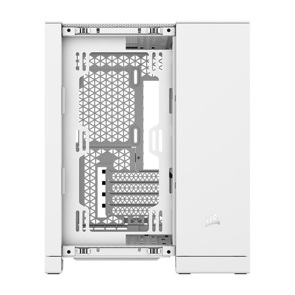 Gabinete Gamer Corsair 2500D, Mini-Tower, M-ATX, Lateral em Vidro Temperado, Sem FANs, Branco - CC-9011264-WW - view 10