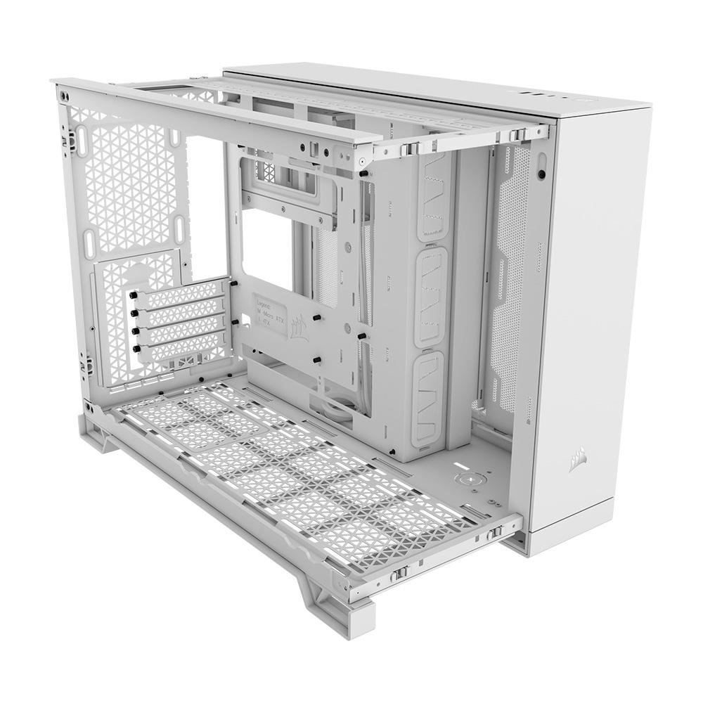 Gabinete Gamer Corsair 2500D, Mini-Tower, M-ATX, Lateral em Vidro Temperado, Sem FANs, Branco - CC-9011264-WW - view 9