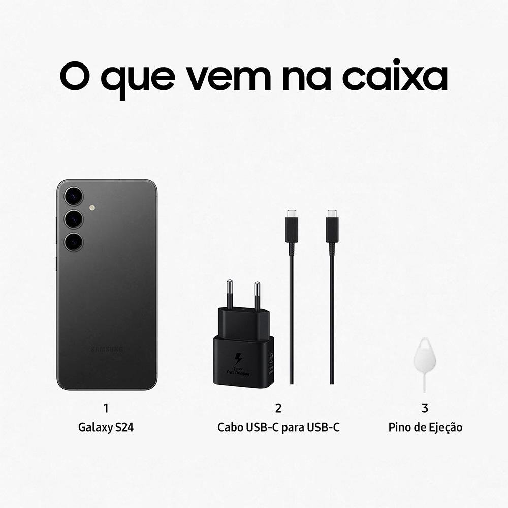 Imagem 8 de 11 do produto Smartphone Samsung Galaxy S24, Galaxy AI, Câmera Tripla 50MP, Tela de 6.2" 1-120Hz, 256GB, 8GB de RAM, eSIM, Violeta - SM-S921BZVSZTO